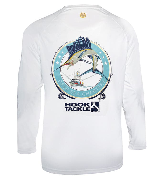 deep sea fishing polos Hook & Tackle Youth Sail UV Fishing Shirt (8-20) Magnum Bass Stopper - and four pet gifts Style:Cop Car
