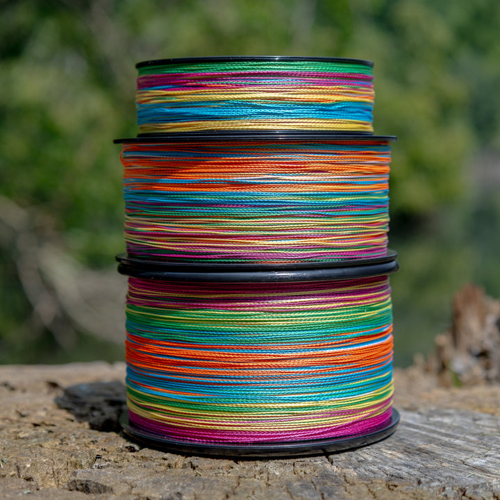 Reaction Tackle Braided Fishing Line - Multi-Color