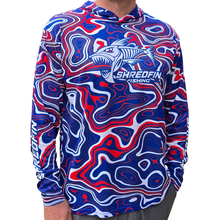 ShredFin Contourz Hooded Performance Shirt | Freedom River