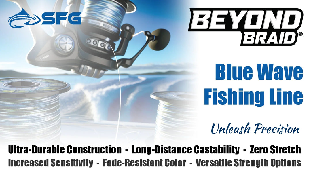 Unleash Precision: Beyond Braid Blue Wave Fishing Line