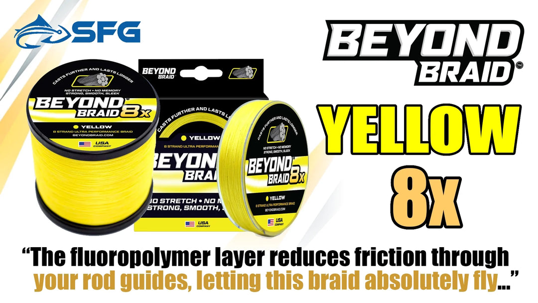 Cast Farther, Hook More: Upgrade to Yellow 8X Braid Today!