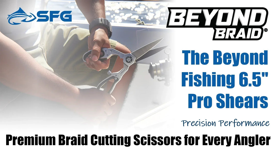 The Beyond Fishing 6.5" Pro Shears - Premium Braid Cutting Scissors for Every Angler