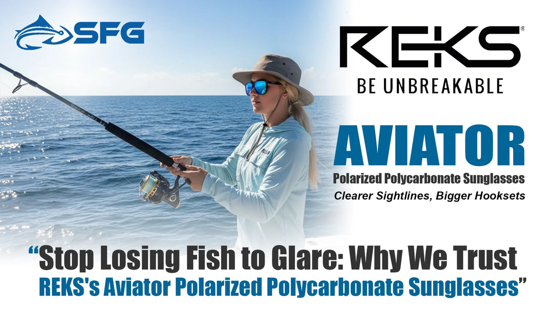 Fish Smarter with REKS® Polarized Aviator Sunglasses