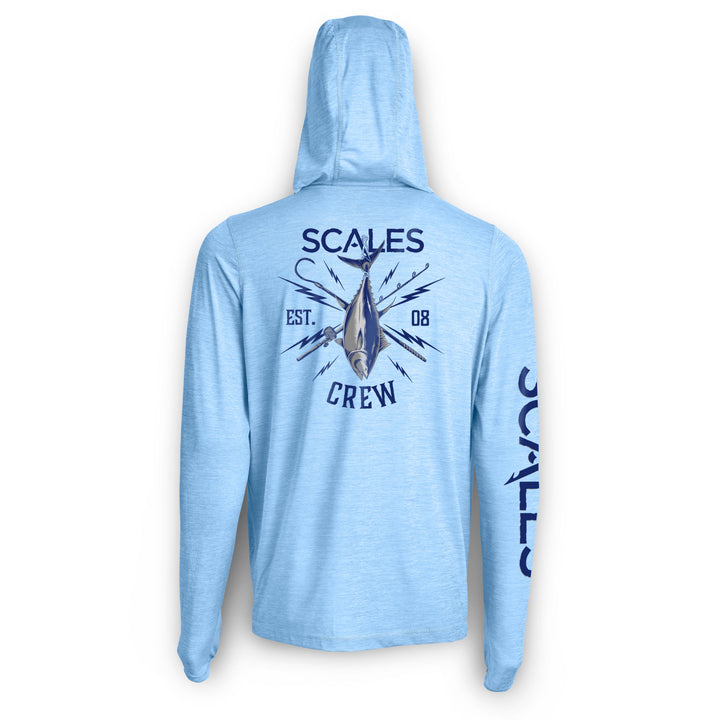 Blue Gold Hooded Active Performance