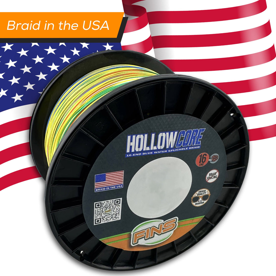 Hollow Core Fishing Braid 60-100 lb.