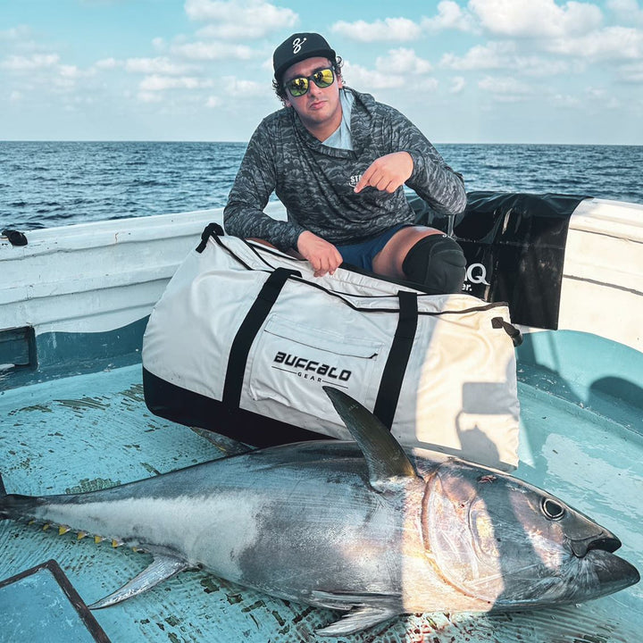 105QT Fish Cooler Bag with YKK Zipper, Flat Bottom