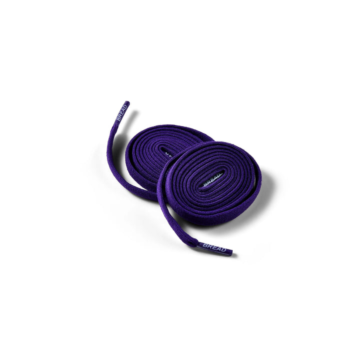 Bread Cosmic Purple elastic shoelace with vibrant purple color and stretchy design, suitable for athletic or casual footwear.