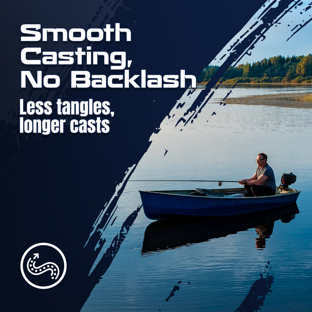 Reaction Tackle braided fishing line, USA-made, 1200x1200 image showing the high-strength, durable braided fishing line.