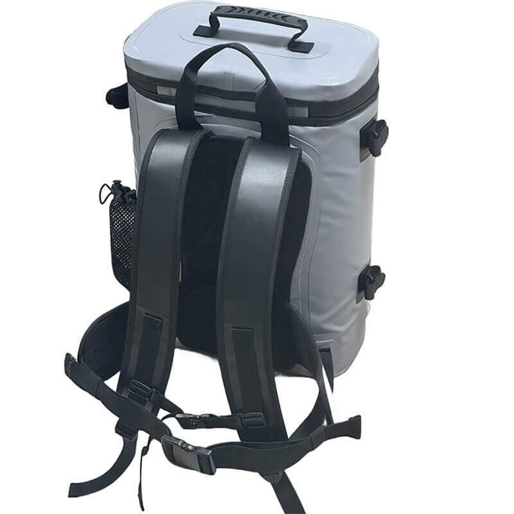 Buffalo Gear 21QT fish cooler backpack and kill bag for tackle storage, designed for anglers to transport caught fish comfortably.