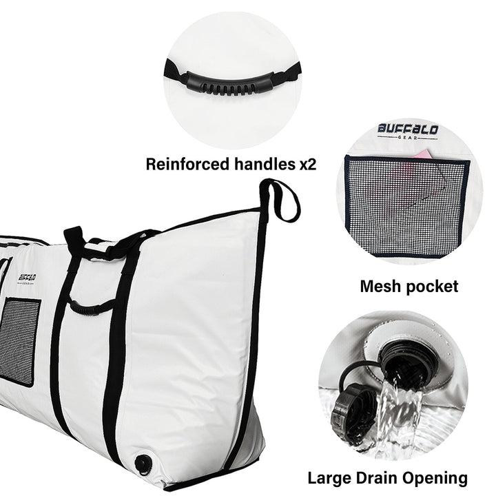 60x20'' Fish Cooler Bag With YKK Zipper, Flat Bottom