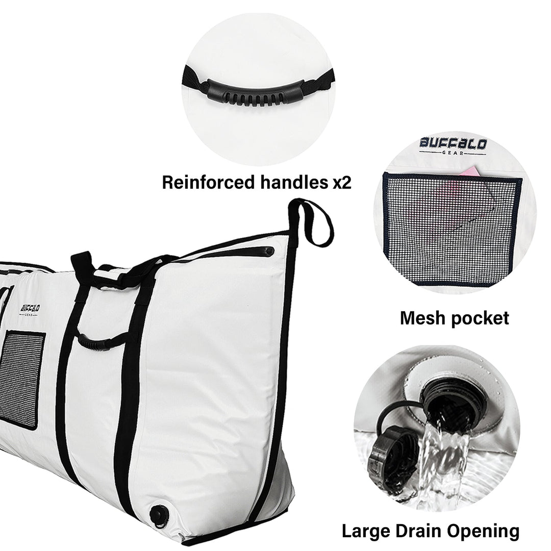 72x30'' Fish Cooler Bag With YKK Zipper, Flat Bottom