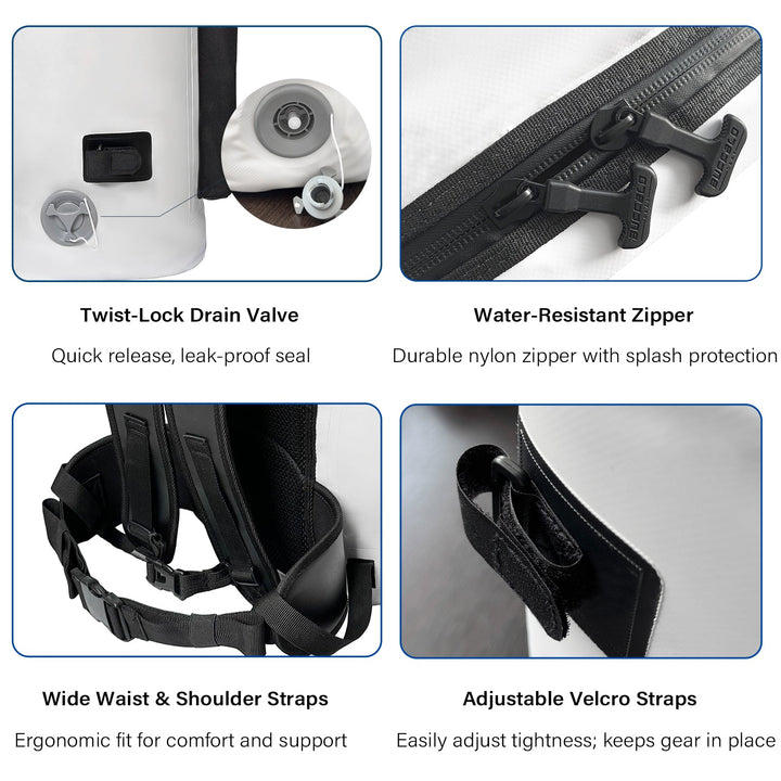 31QT Fish Cooler Backpack, Kill Backpack