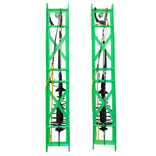 2 Pack Fishing Spring Feeder Baits Cage with 2 Hooks, Cage Hook Rigs Set with Sinker