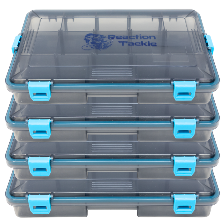 Reaction Tackle Standard Tackle Tray- Sturdy and Water Resistant with 4 Reliable Clips