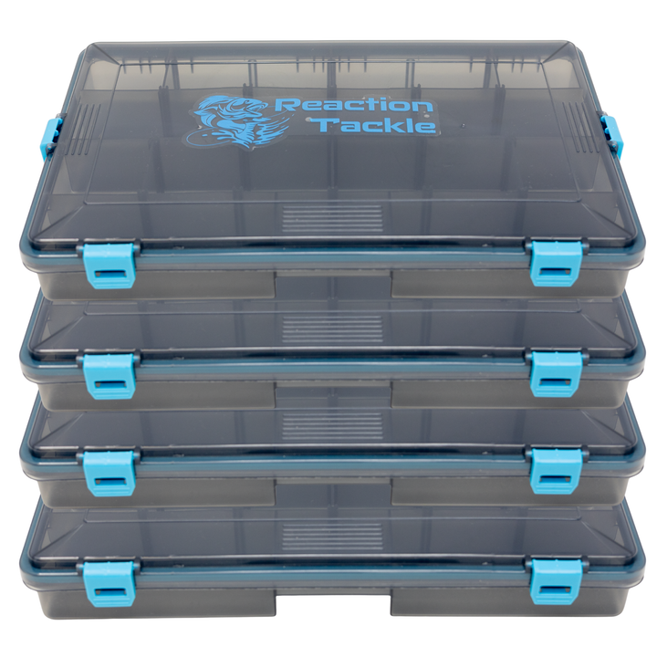 Reaction Tackle Standard Tackle Tray- Sturdy and Water Resistant with 4 Reliable Clips