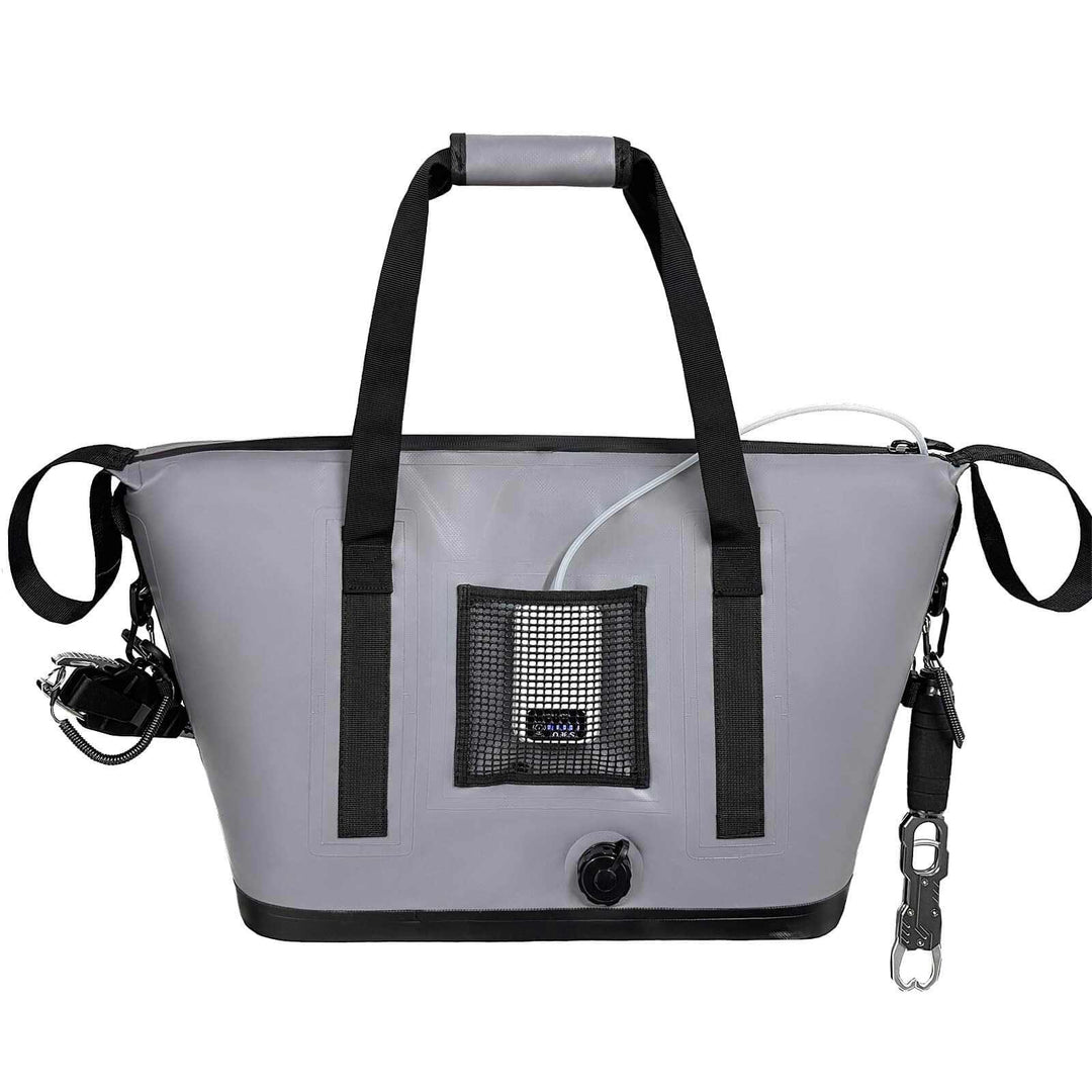 37QT Fish Cooler Bag With Fishing Rod Holder