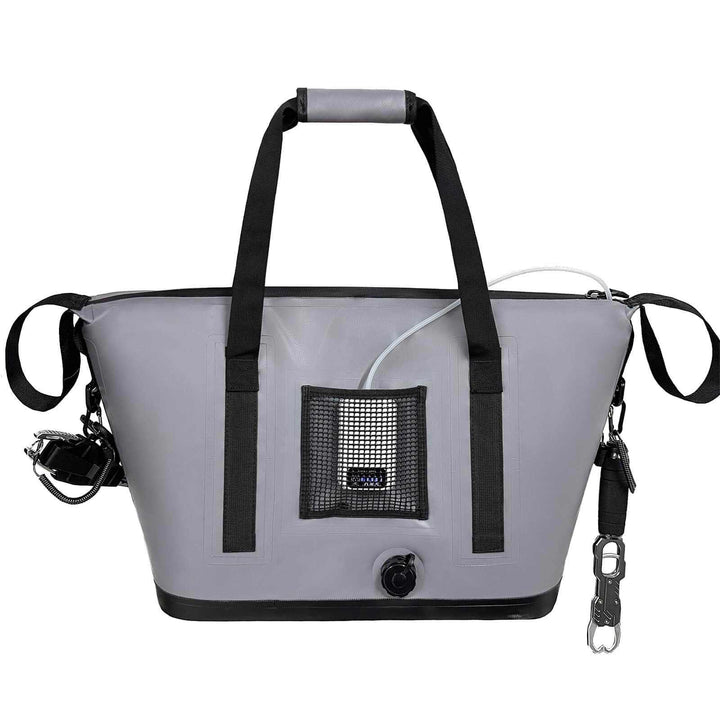 37QT Fish Cooler Bag With Fishing Rod Holder