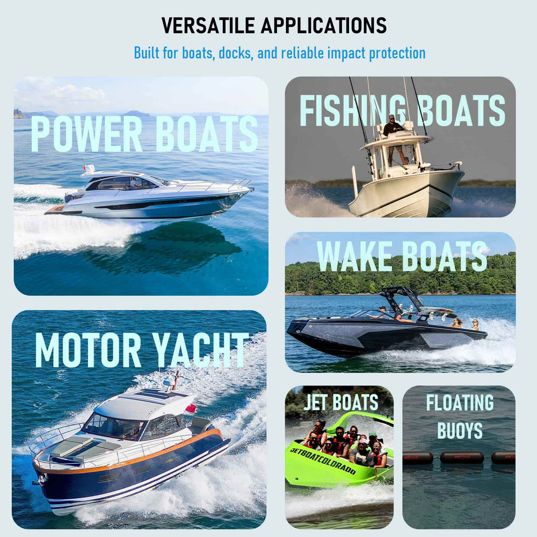 11.8" x 39.4" Inflatable Boat Fender with Electric Pump