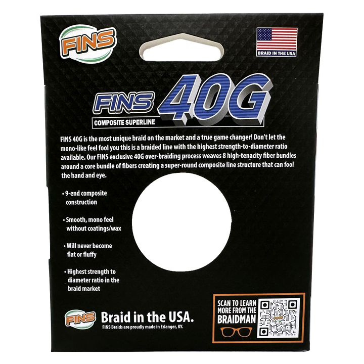 40G Fishing Braid 65-100 lb.