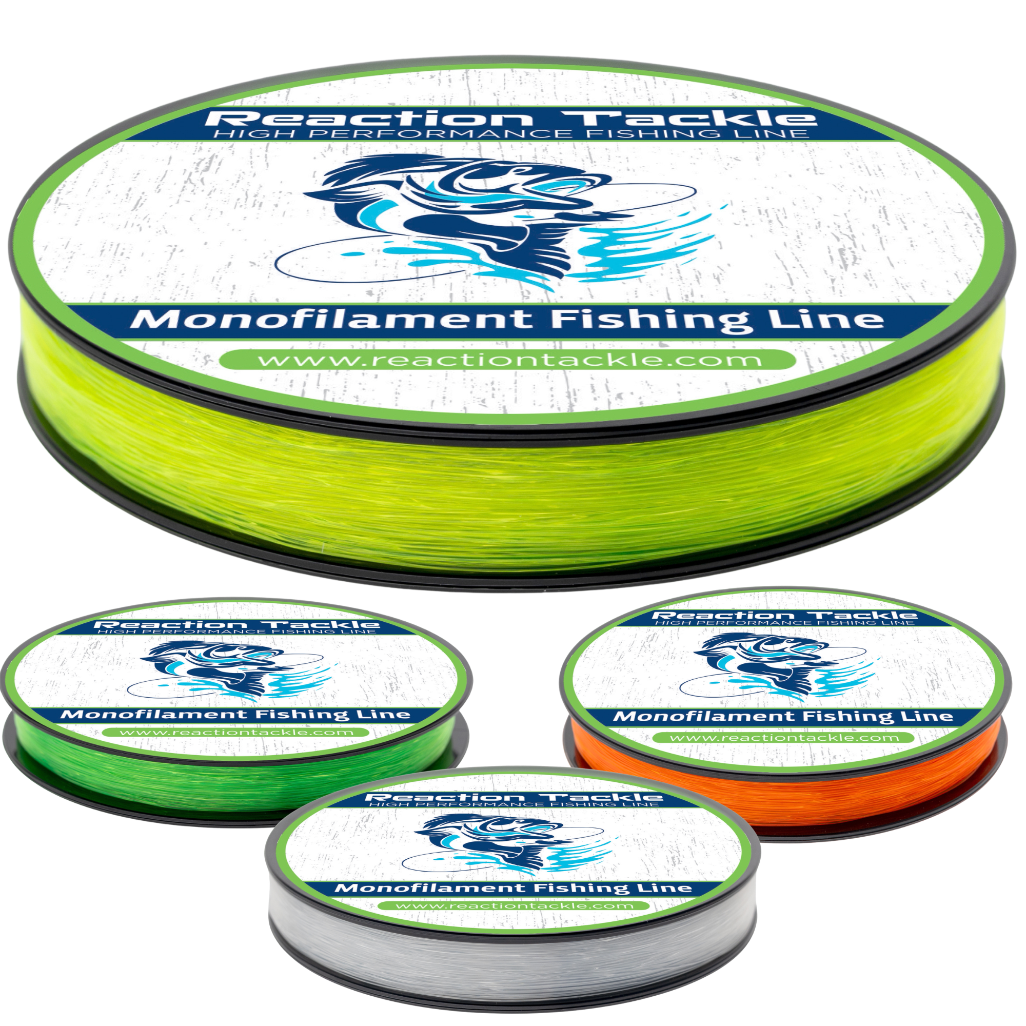 Reaction Tackle Nylon Monofilament Fishing Line 350-yard Spools ...