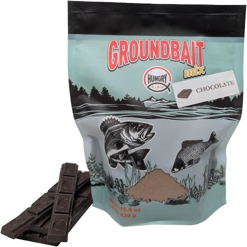 HungryFish GroundBait Mix - ( Chocolate ) 15.9oz