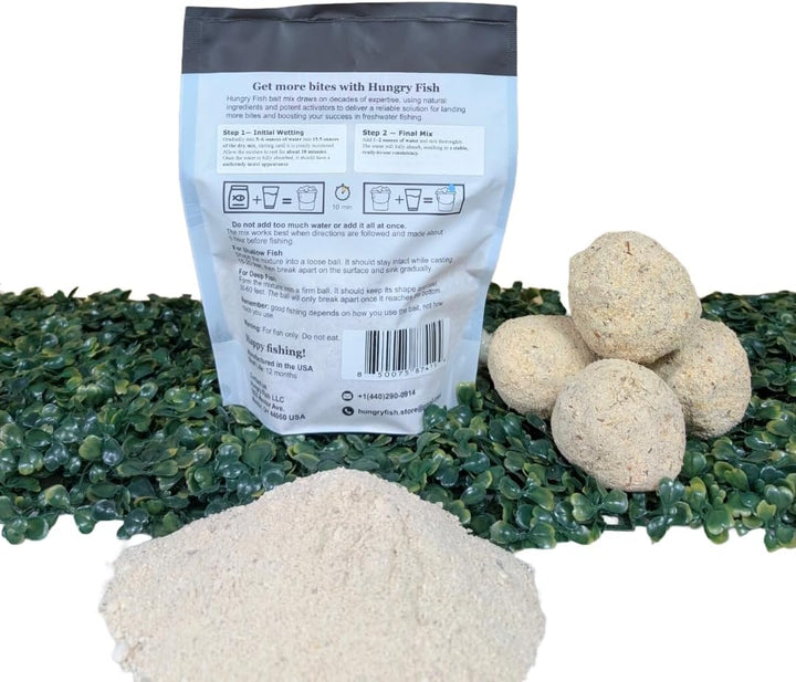 HungryFish GroundBait Mix - ( Plain ) 15.9oz