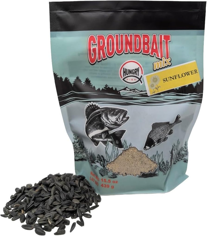 HungryFish GroundBait Mix - (Sunflower) 15.9oz