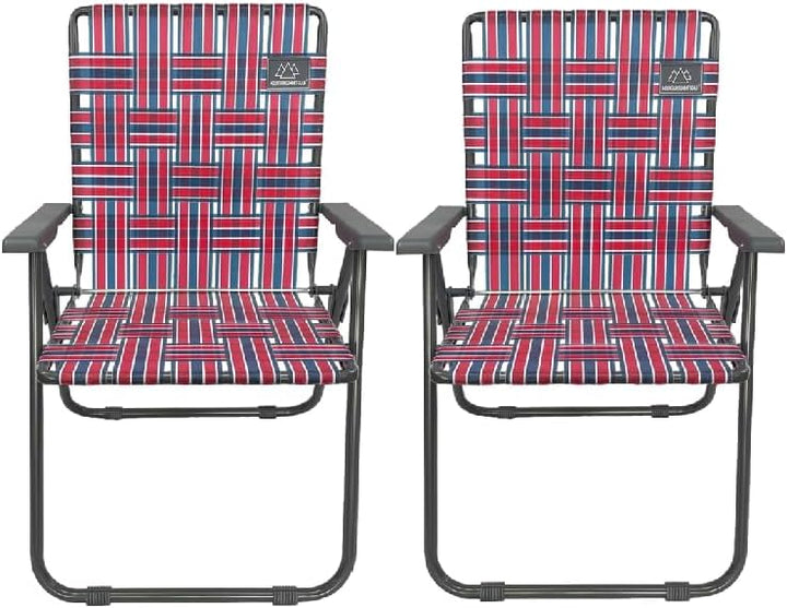 Retro Camp Chair - Red/Blue