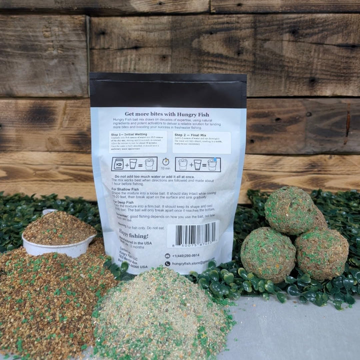 HungryFish GroundBait Mix - (Hemp) 15.9oz