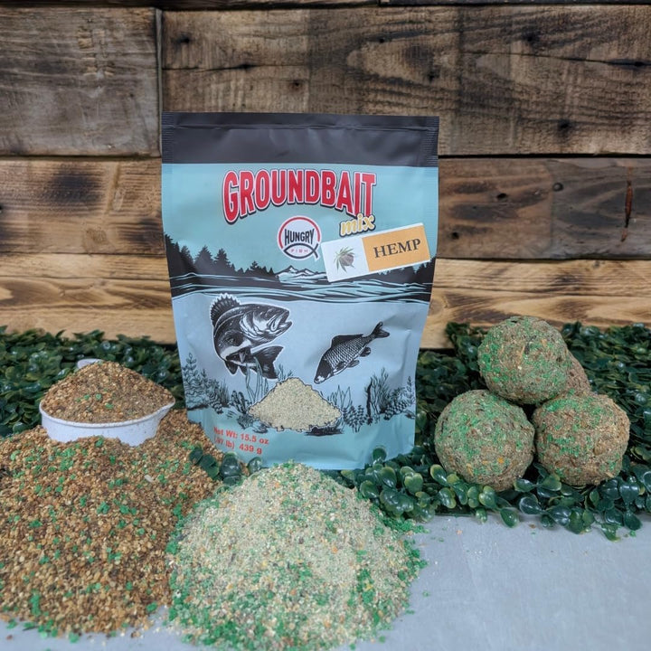 HungryFish GroundBait Mix - (Hemp) 15.9oz