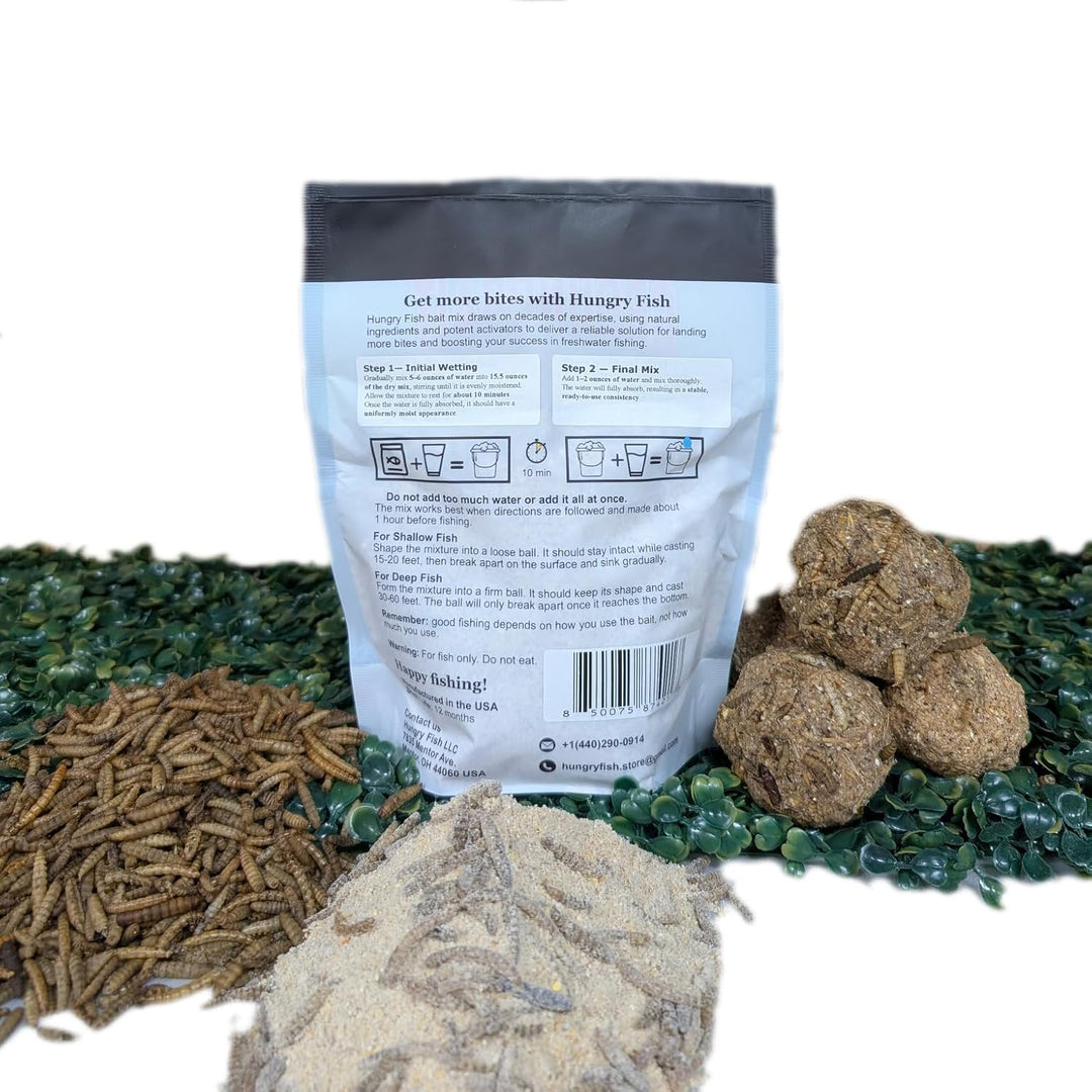 HungryFish GroundBait Mix - ( Fly Larva) 15.9oz