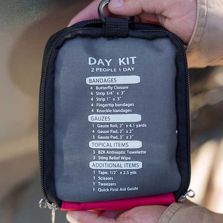 First Aid Kit - Compact Emergency Medical Kit with Bandages, Gauze, and More