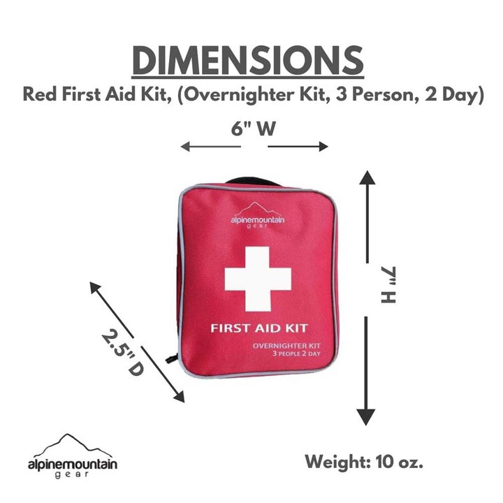 First Aid Kit - Compact Emergency Medical Kit with Bandages, Gauze, and More