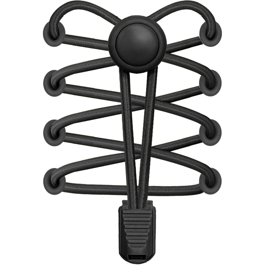 Black Bread clip lace accessory with a sleek lock design, perfect for decorative or functional use in fashion or crafts.