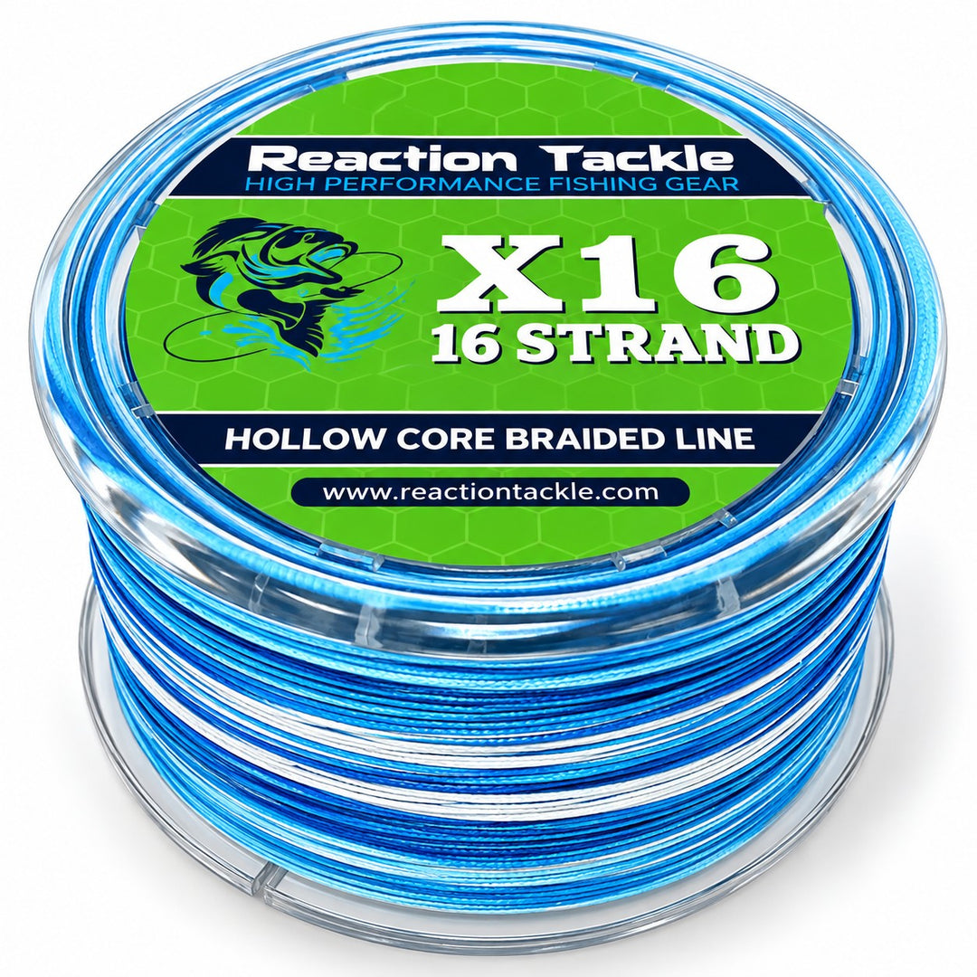 Reaction Tackle Hollow Core - 16 Strand Braided Fishing Line