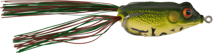 G-Ratt Baits Con Frog fishing lure shaped like a bullfrog with detailed green and brown coloring for bass fishing.
