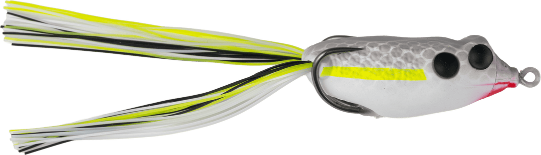 G-Ratt Baits Con Frog fishing lure in chartreuse shad color, designed for bass fishing with realistic frog details