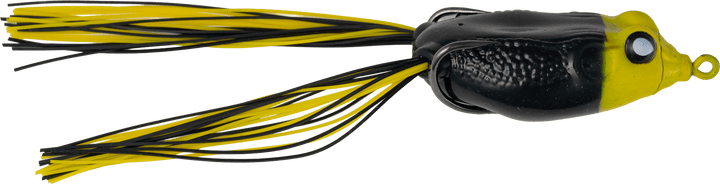 G-Ratt Baits Con Frog fishing lure featuring a colorful, realistic frog design with tweety bird accents for bass fishing.