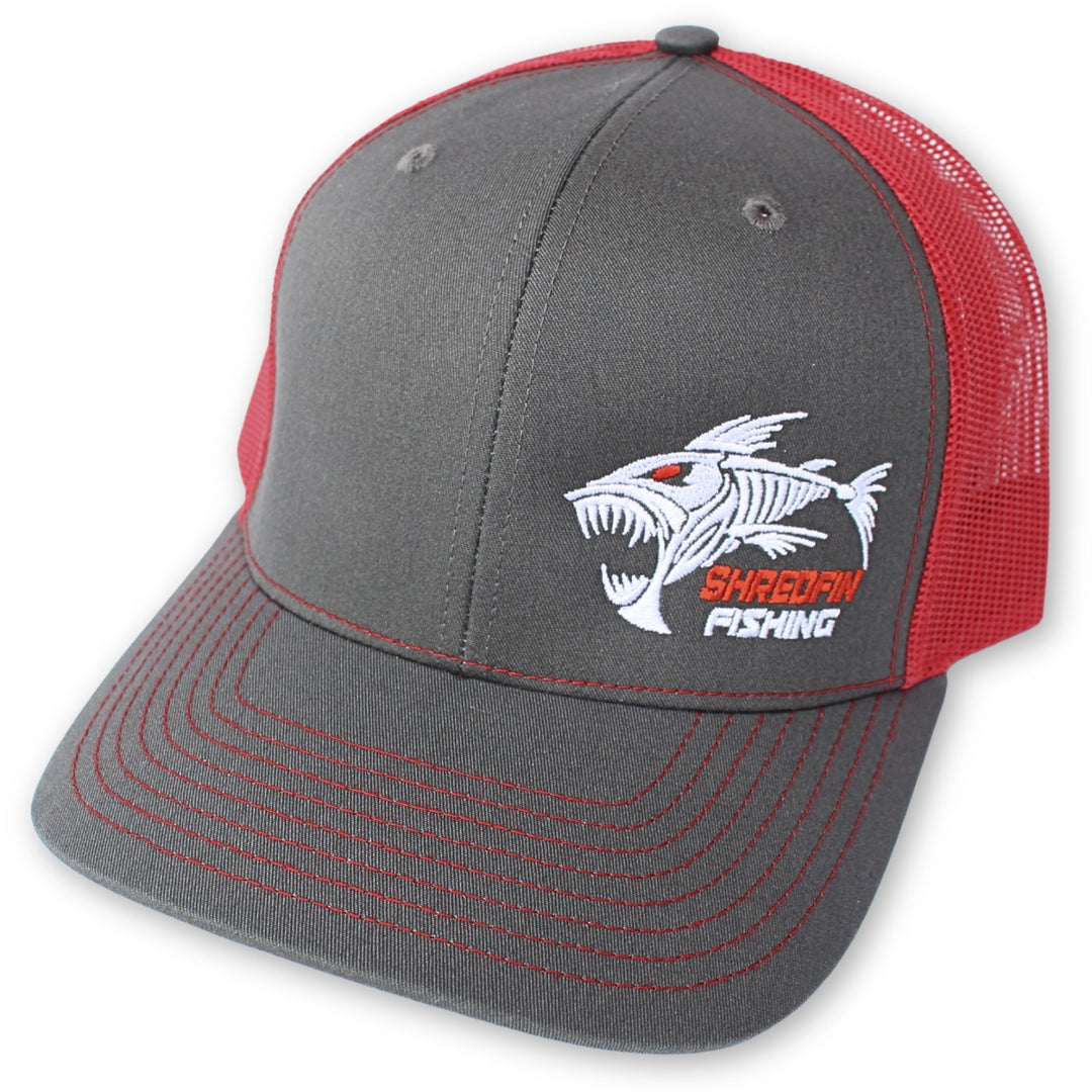 ShredFin Gray & Red Hat