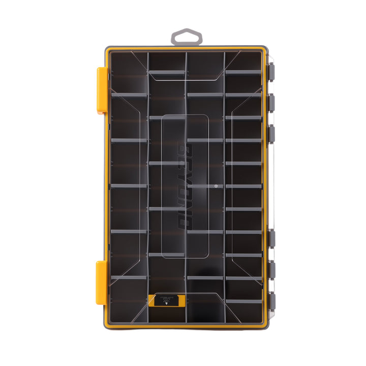 Beyond Fishing DryLock Waterproof Tackle Box, Watertight 3600 & 3700 Tackle Trays with Dual-Latch Seal, Adjustable Removable Dividers & Anti-Rust Desiccant, Lure & Terminal Tackle Organizer