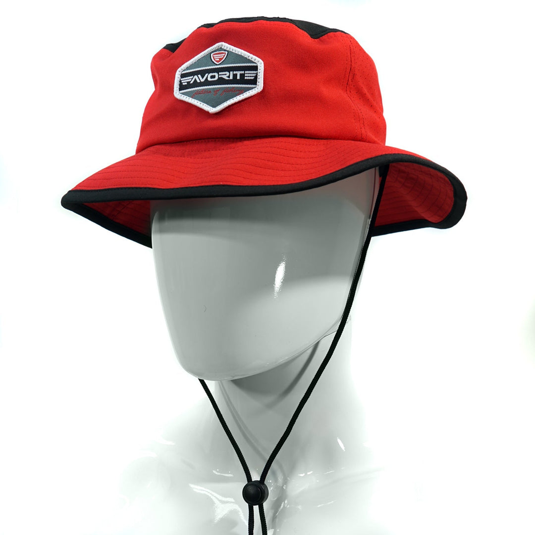 Favorite Fishing bucket hat featuring a wide brim and casual style, ideal for outdoor activities and sun protection.