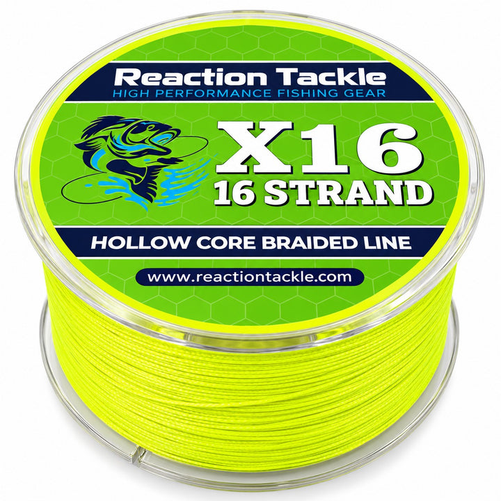 Reaction Tackle Hollow Core - 16 Strand Braided Fishing Line