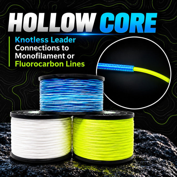 Reaction Tackle Hollow Core - 16 Strand Braided Fishing Line