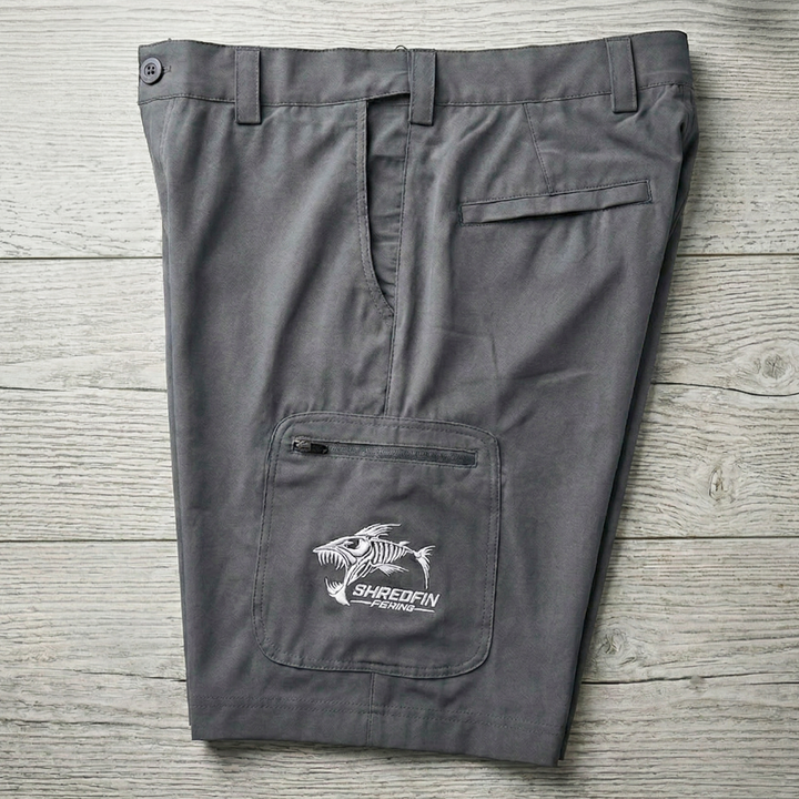 ShredFin HookSet cargo shorts with side pockets, lightweight design, and casual fit for outdoor or everyday wear.