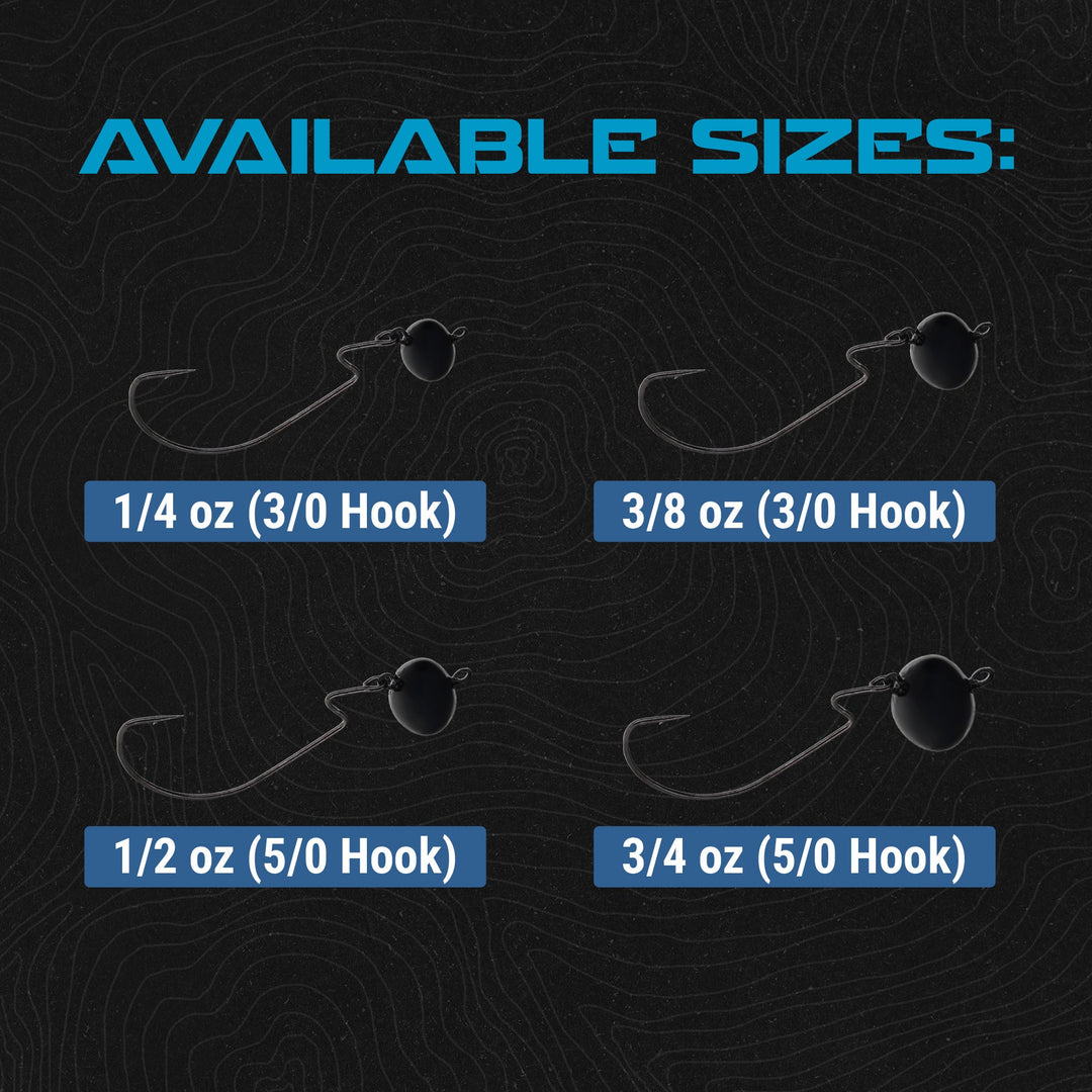 Reaction Tackle Lead Swing Football Jigs - 5-PACK