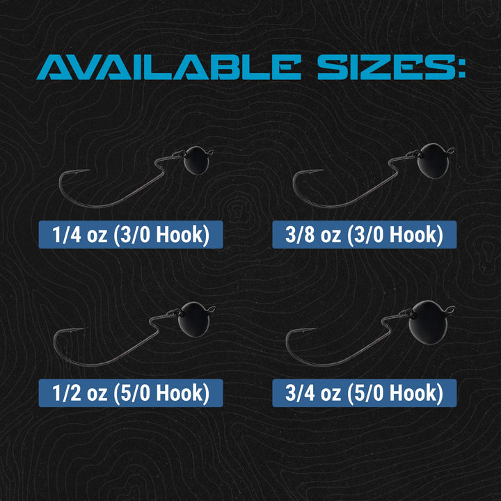 Reaction Tackle Lead Swing Football Jigs - 5-PACK