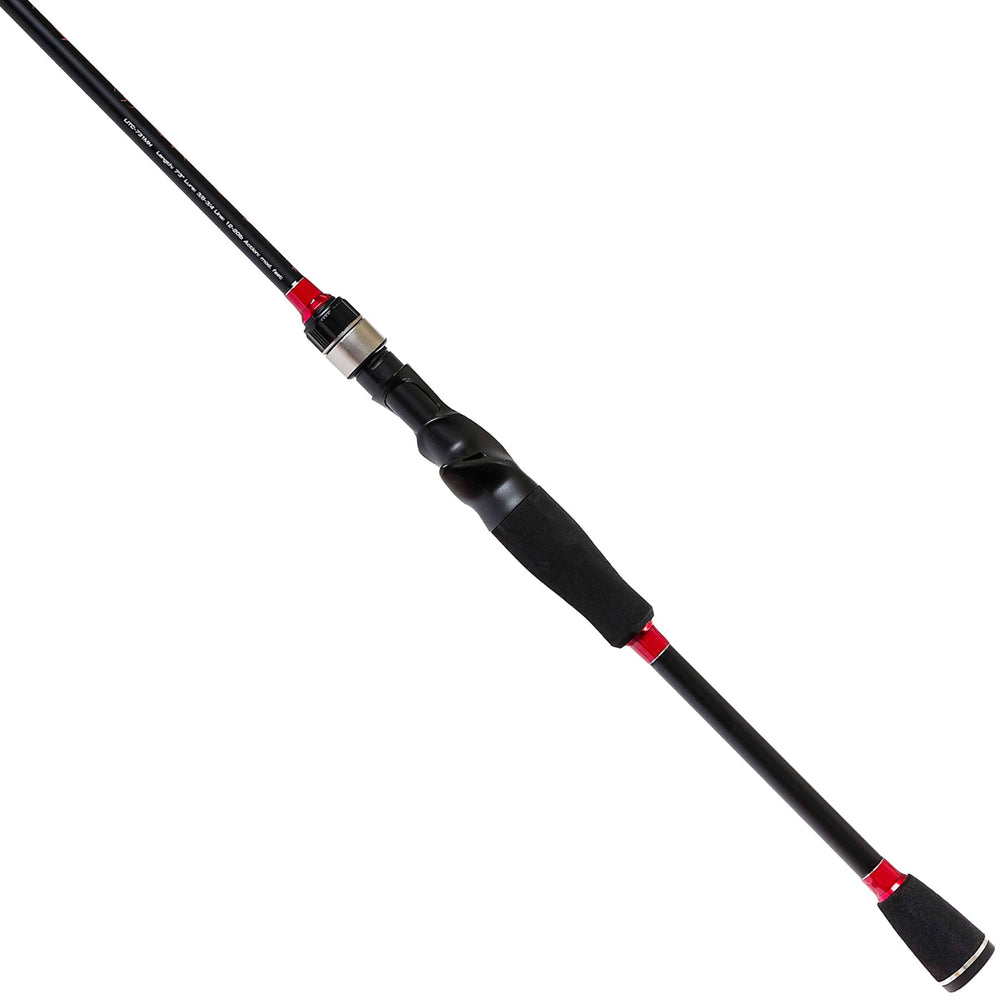 Favorite Fishing LIT Casting Rod shown from the bottom, highlighting its sleek design and durable construction for fishing.