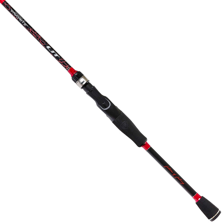 Favorite Fishing LIT Casting Rod with sleek handle and blank for freshwater or saltwater fishing, showing its lightweight construction.