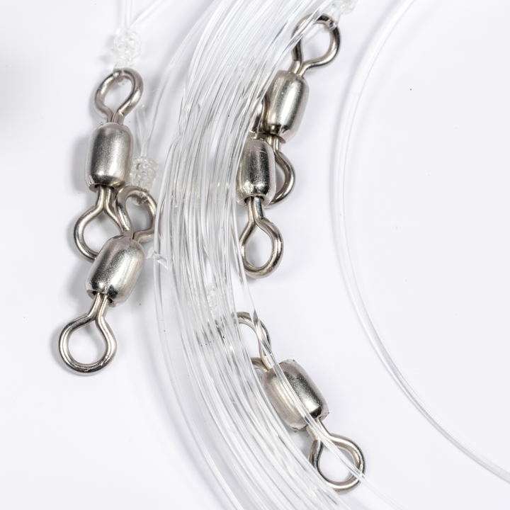 BlacktipH Mustad Live Bait Rigs with 5/0 Black Nickel Circle Hook and Premium Rosco Swivel - Small 5 Pack