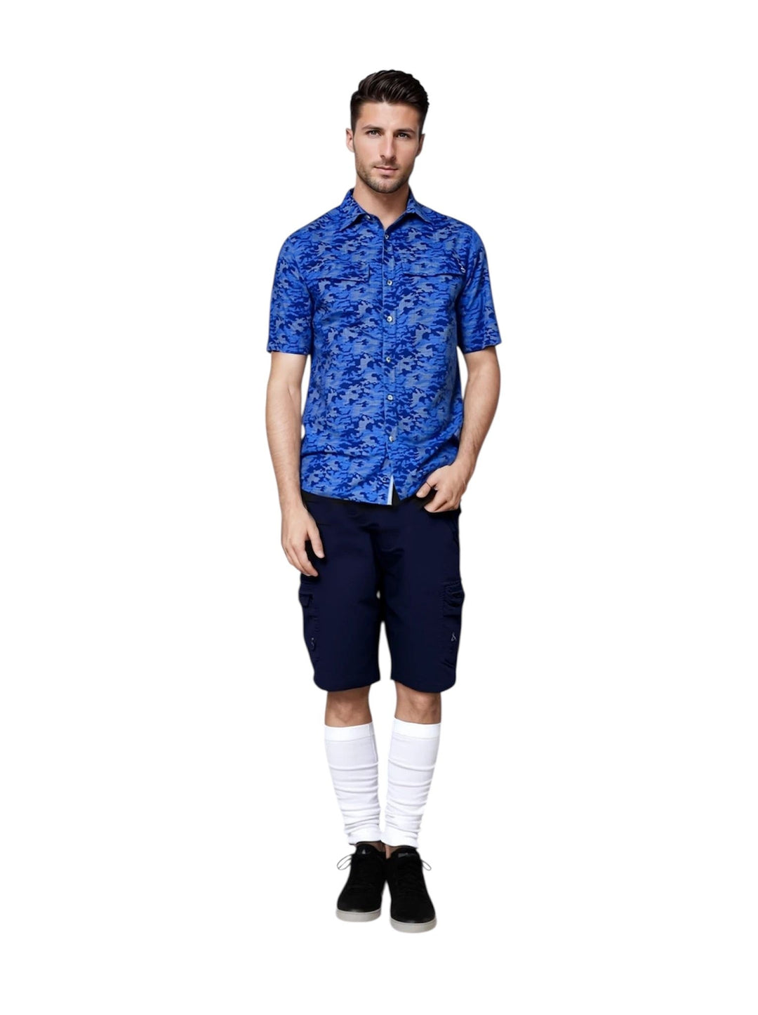 Men's Dot Camo UV Vented Fishing Shirt